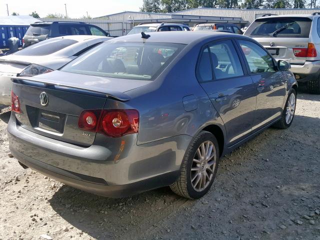 3VWRJ71K08M170393 - 2008 VOLKSWAGEN JETTA WOLF GRAY photo 4