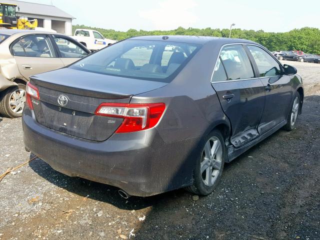 4T1BF1FK6CU605476 - 2012 TOYOTA CAMRY BASE GRAY photo 4