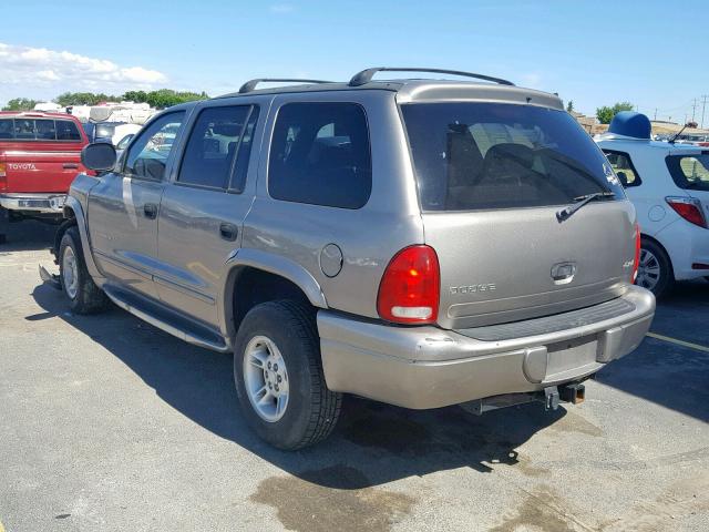 1B4HS28ZXYF260553 - 2000 DODGE DURANGO SILVER photo 3