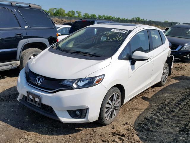 JHMGK5H73GX010660 - 2016 HONDA FIT EX WHITE photo 2