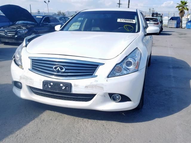 JN1DV6AP2CM812627 - 2012 INFINITI G25 BASE WHITE photo 2