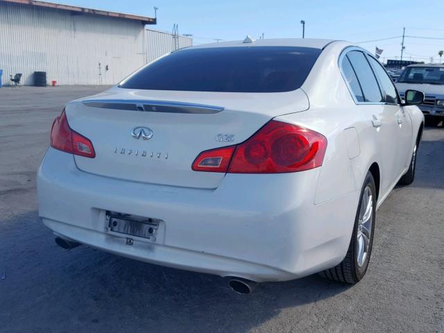 JN1DV6AP2CM812627 - 2012 INFINITI G25 BASE WHITE photo 4