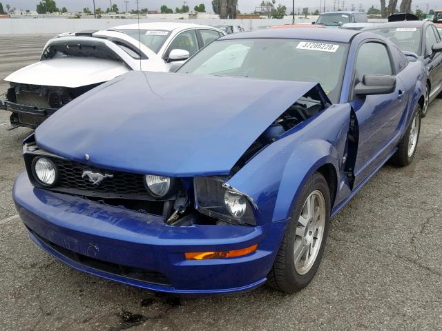 1ZVFT82H255212571 - 2005 FORD MUSTANG GT BLUE photo 2