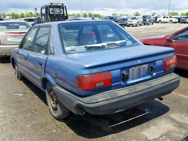 1Y1SK5463LZ133555 - 1990 GEO PRIZM BLUE photo 3