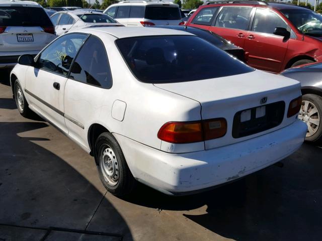 2HGEJ2220SH576295 - 1995 HONDA CIVIC DX WHITE photo 3