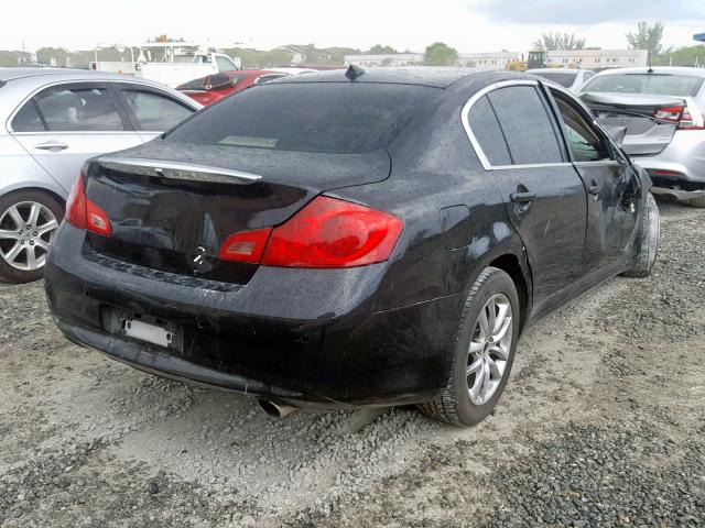 JN1CV6AR5AM251429 - 2010 INFINITI G37 BLACK photo 4