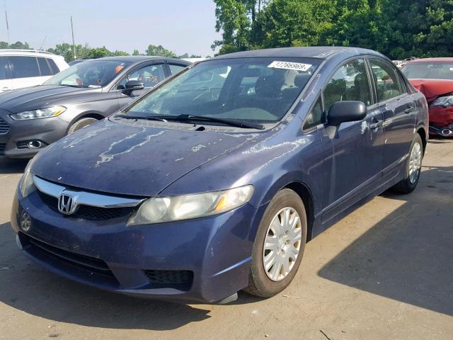 2HGFA1F3XAH506223 - 2010 HONDA CIVIC VP BLUE photo 2