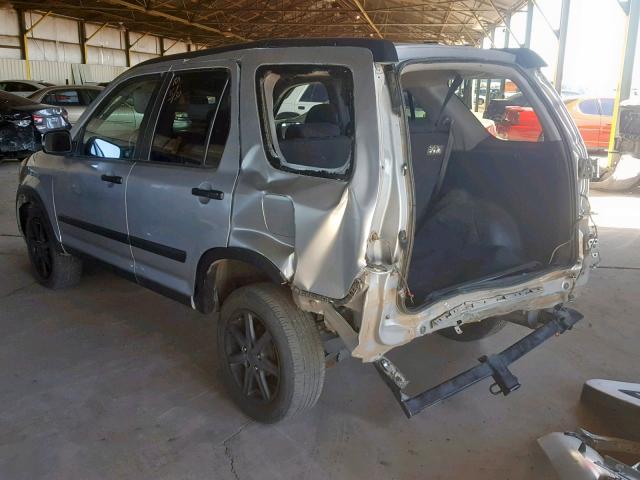 JHLRD78866C020956 - 2006 HONDA CR-V EX SILVER photo 3