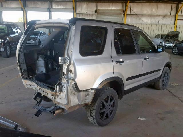 JHLRD78866C020956 - 2006 HONDA CR-V EX SILVER photo 4