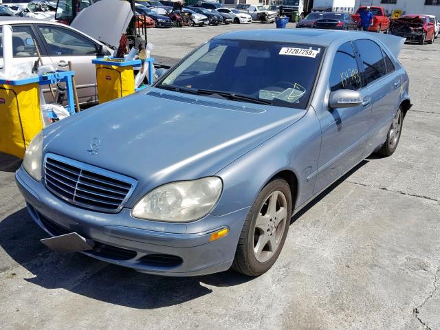 WDBNG75J24A426735 - 2004 MERCEDES-BENZ S 500 BLUE photo 2