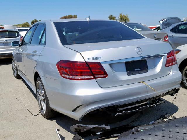 WDDHF5KB0GB312322 - 2016 MERCEDES-BENZ E 350 SILVER photo 3