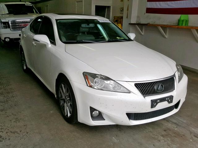 JTHBF5C23B5154496 - 2011 LEXUS IS 250 WHITE photo 1