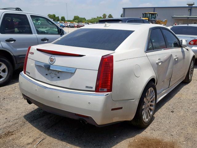 1G6DP5ED8B0168707 - 2011 CADILLAC CTS PREMIU WHITE photo 4