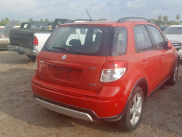 JS2YB413385100143 - 2008 SUZUKI SX4 BASE RED photo 4