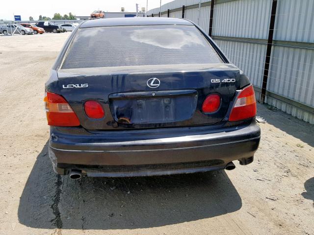 JT8BH68X2Y0025448 - 2000 LEXUS GS 400 BLACK photo 9