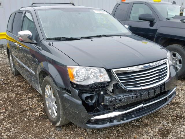 2C4RC1CG2CR207903 - 2012 CHRYSLER TOWN & COU BLACK photo 1