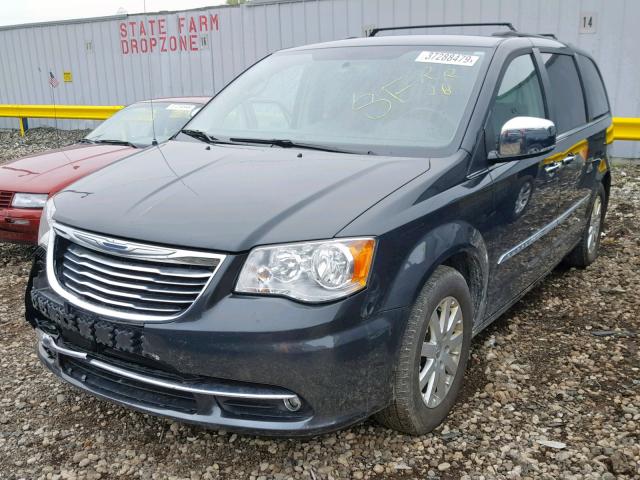 2C4RC1CG2CR207903 - 2012 CHRYSLER TOWN & COU BLACK photo 2