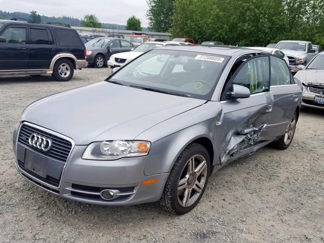 WAUDF78E36A215400 - 2006 AUDI A4 2.0T QU SILVER photo 2