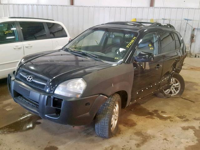 KM8JN72D58U811789 - 2008 HYUNDAI TUCSON SE BLACK photo 2