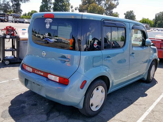 JN8AZ28R99T127614 - 2009 NISSAN CUBE BASE BLUE photo 4