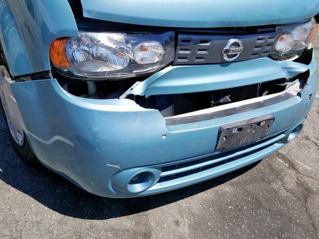 JN8AZ28R99T127614 - 2009 NISSAN CUBE BASE BLUE photo 9