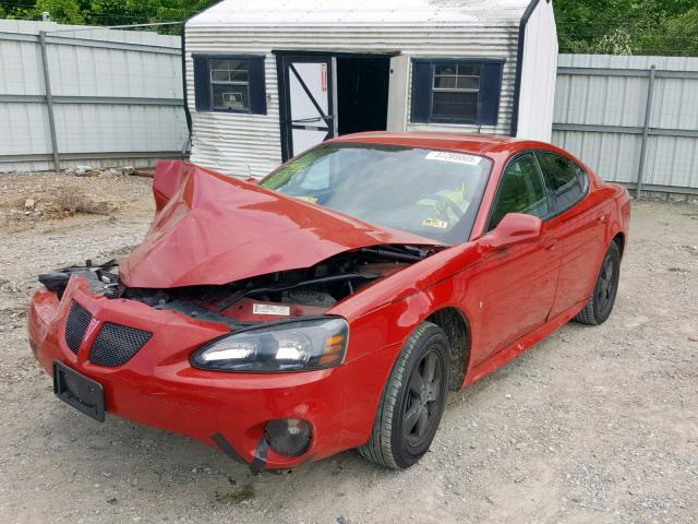 2G2WP552471173052 - 2007 PONTIAC GRAND PRIX RED photo 2