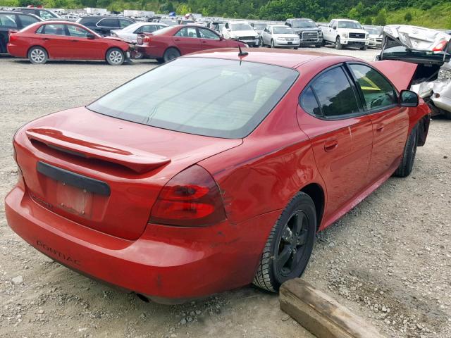 2G2WP552471173052 - 2007 PONTIAC GRAND PRIX RED photo 4