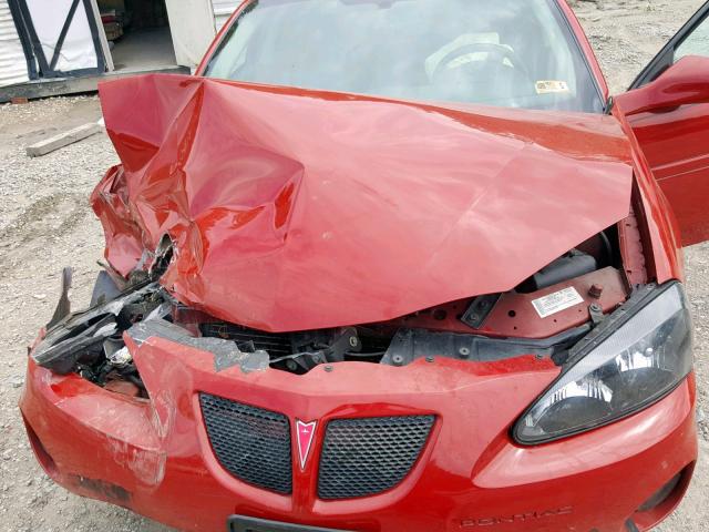 2G2WP552471173052 - 2007 PONTIAC GRAND PRIX RED photo 7