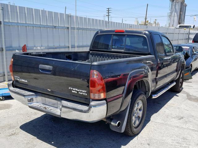 5TETU62N57Z373090 - 2007 TOYOTA TACOMA PRE BLACK photo 4