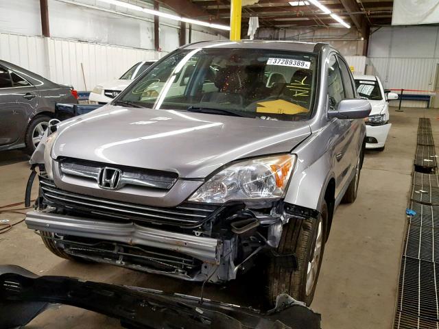 JHLRE487X8C069521 - 2008 HONDA CR-V EXL SILVER photo 2