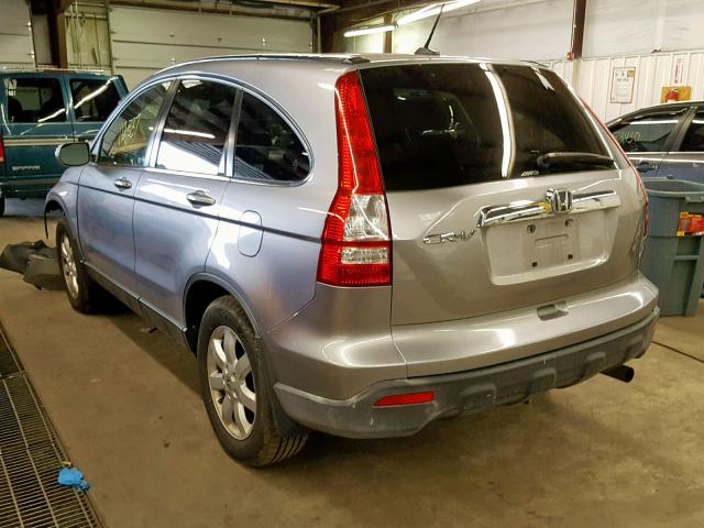 JHLRE487X8C069521 - 2008 HONDA CR-V EXL SILVER photo 3