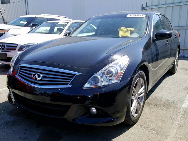 JN1CV6AP7DM716165 - 2013 INFINITI G37 BASE BLACK photo 2