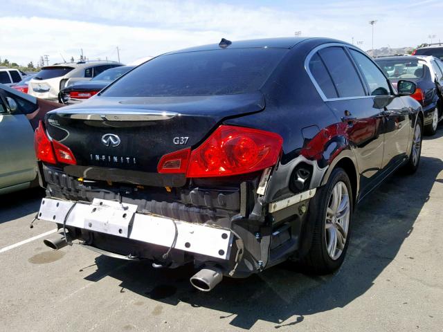 JN1CV6AP7DM716165 - 2013 INFINITI G37 BASE BLACK photo 4