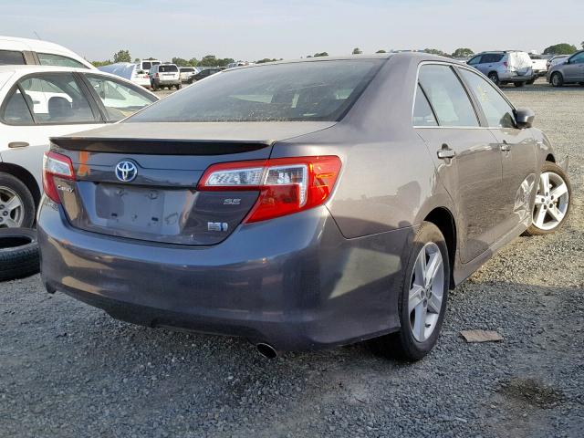 4T1BD1FK9EU125344 - 2014 TOYOTA CAMRY HYBR GRAY photo 4