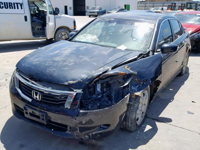 1HGCP36838A059283 - 2008 HONDA ACCORD EXL BLACK photo 2