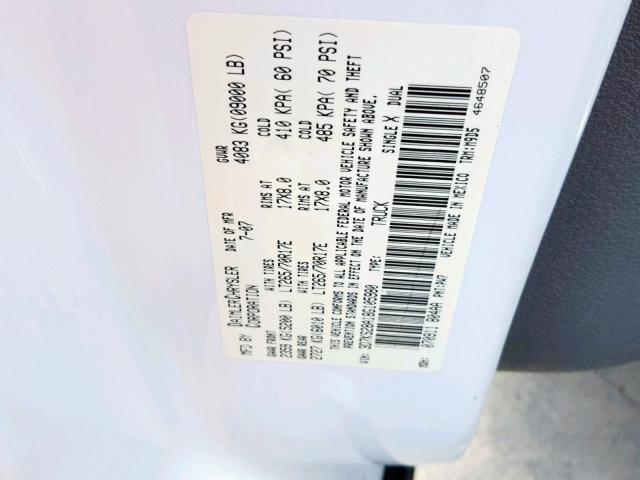 3D7KS28A18G105980 - 2008 DODGE RAM 2500 S Ağ foto 10