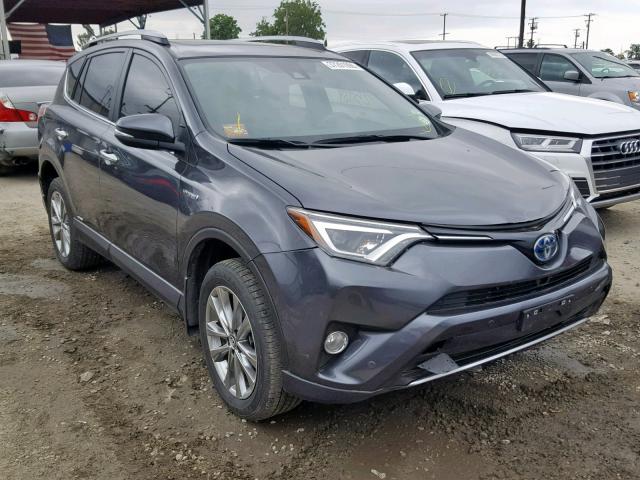 JTMDJREV0JD157805 - 2018 TOYOTA RAV4 HV LI GRAY photo 1