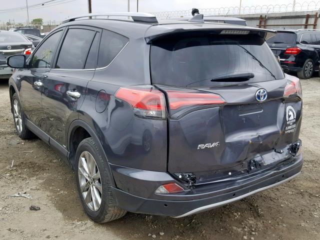 JTMDJREV0JD157805 - 2018 TOYOTA RAV4 HV LI GRAY photo 3