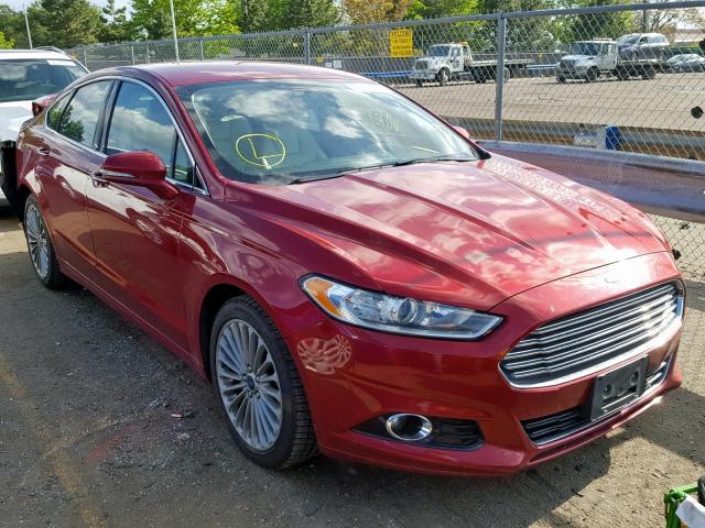 3FA6P0K90GR319190 - 2016 FORD FUSION TIT RED photo 1