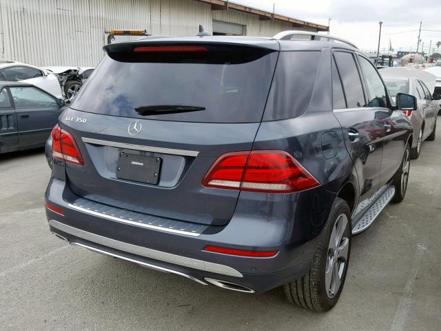 4JGDA5JB7GA686341 - 2016 MERCEDES-BENZ GLE 350 GRAY photo 4