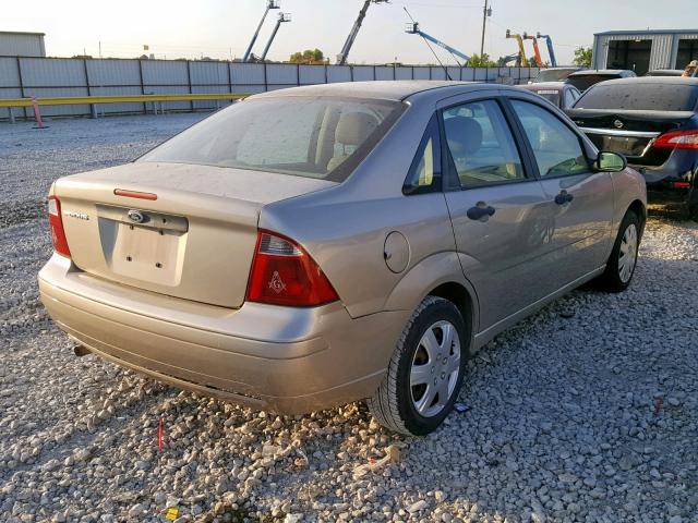 1FAFP34N17W157708 - 2007 FORD FOCUS ZX4 TAN photo 4