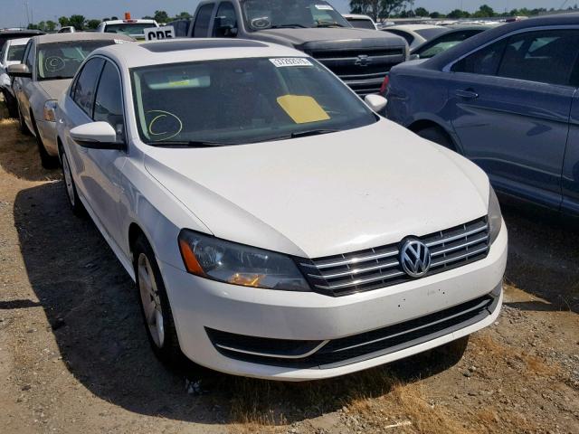 1VWBN7A3XCC040906 - 2012 VOLKSWAGEN PASSAT SE WHITE photo 1