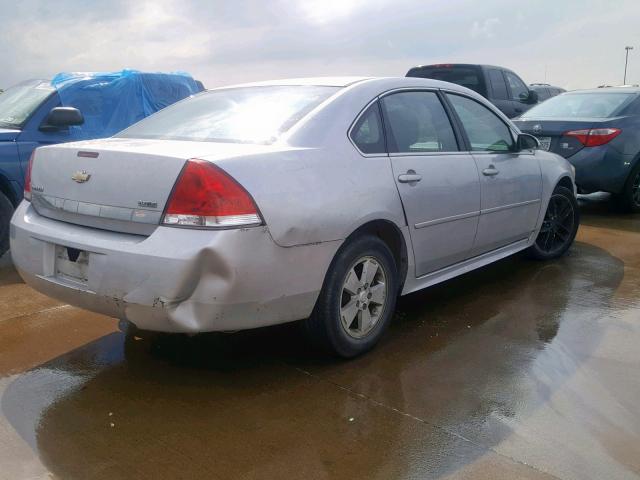 2G1WF5EK9B1158482 - 2011 CHEVROLET IMPALA LS SILVER photo 4