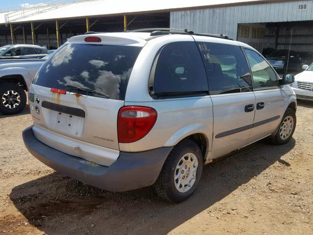 1C4GJ25312B504803 - 2002 CHRYSLER VOYAGER SILVER photo 4