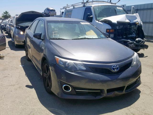 4T1BD1FK3EU137702 - 2014 TOYOTA CAMRY HYBR CHARCOAL photo 1