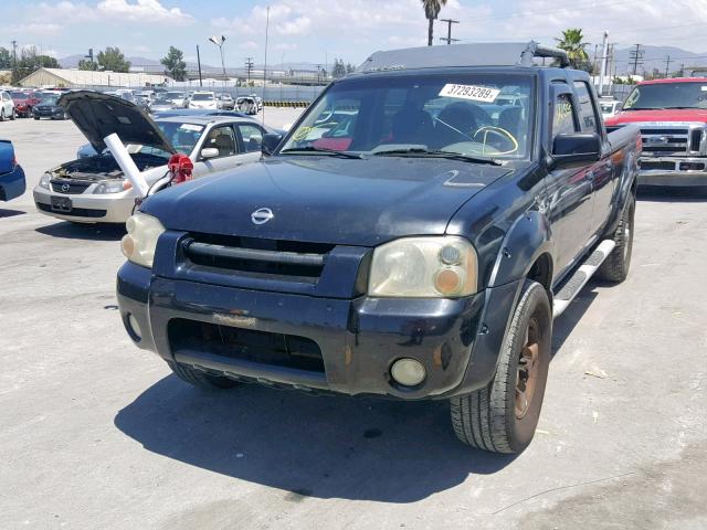 1N6ED29Y22C379693 - 2002 NISSAN FRONTIER C BLACK photo 2