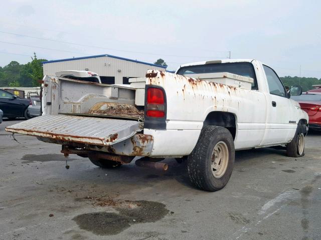 1B7HC16YXRS553303 - 1994 DODGE RAM 1500 WHITE photo 4