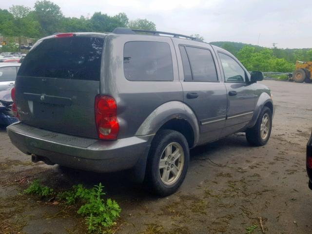 1D8HB48NX7F580919 - 2007 DODGE DURANGO SL GRAY photo 4