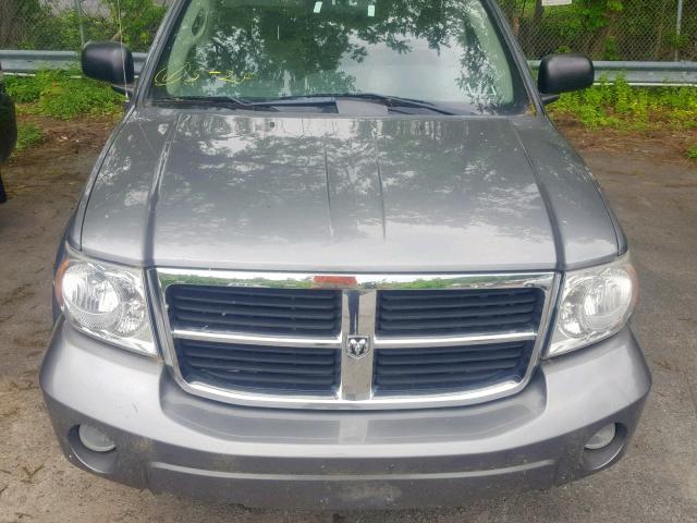 1D8HB48NX7F580919 - 2007 DODGE DURANGO SL GRAY photo 7