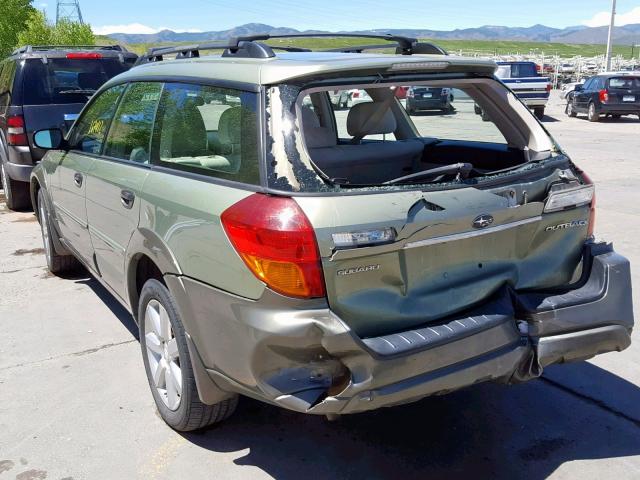 4S4BP61C567363762 - 2006 SUBARU LEGACY OUT GREEN photo 3